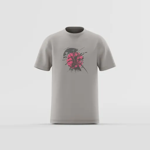 Abstract Samurai Sunset T-Shirt