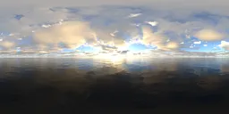 Sunset yellow light warm cloud 16k