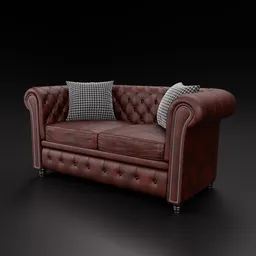 Chesterfield Leather Sofa