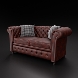 Chesterfield Leather Sofa