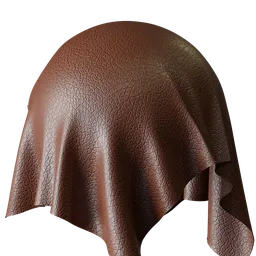 Pebbled Brown Leather