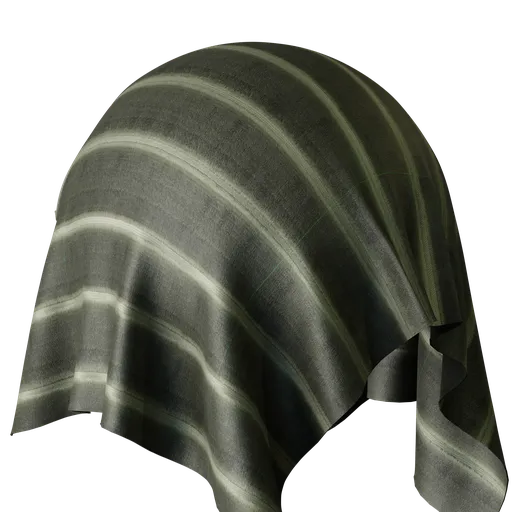 Stripe Green Velvet
