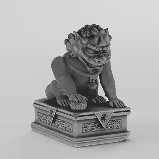 Stone lions