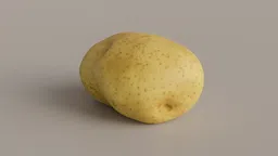 Highly detailed 3D potato model for Blender, ideal for culinary visualizations and digital artwork.