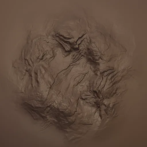 Rock Surface Brush for Blender creating detailed cliff textures in 3D sculpting
