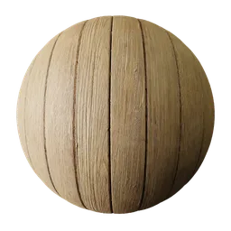Detailed 2K PBR oak wood flooring texture for realistic 3D rendering in Blender and other 3D applications.