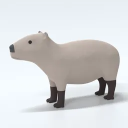 Cartoon Capybara