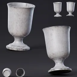 Medieval Fluted Iron Goblet