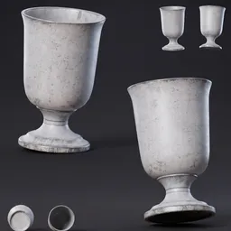 Medieval Fluted Iron Goblet