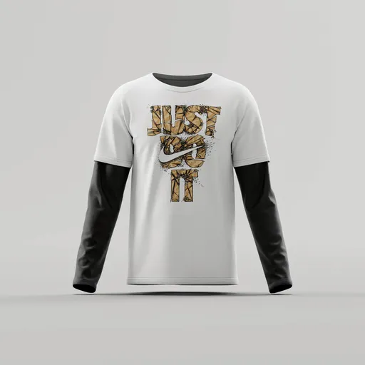 Shattered Logo Layered T-Shirt