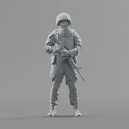 Lowpoly People SWAT Soldier