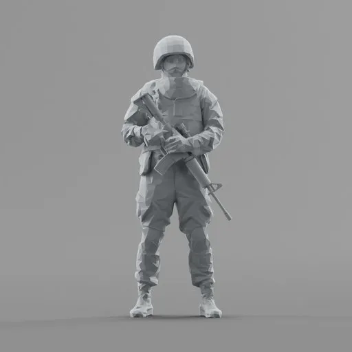 Lowpoly People SWAT Soldier