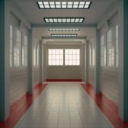 Mental Hospital Hallway Scenes