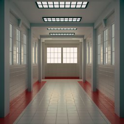 Mental Hospital Hallway Scenes