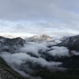 Overcast Fog Mountain Valley
