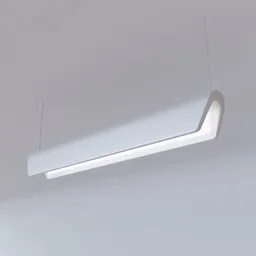 Realistic Blender 3D model of a modern, sleek pendant light with high-detail texture and non-visible LED source.