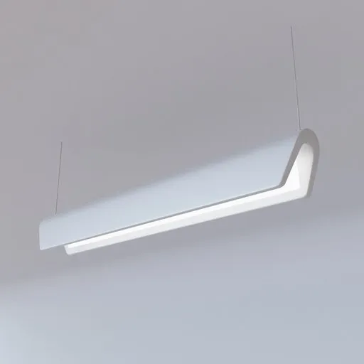 Realistic Blender 3D model of a modern, sleek pendant light with high-detail texture and non-visible LED source.