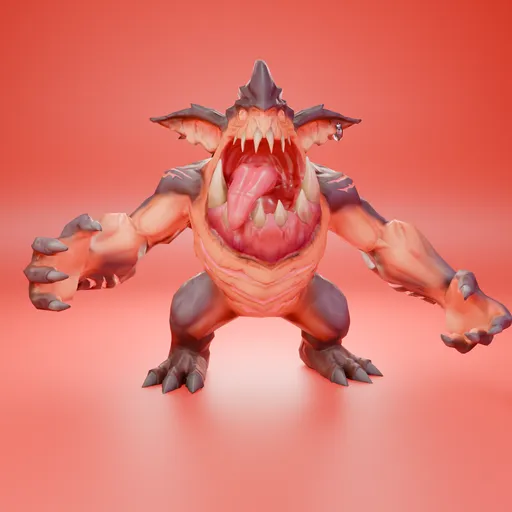 Little Monster V2- Rigged -LowPoly