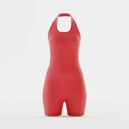 Double Strap One Piece Cheeky Swimsuit