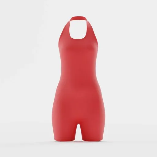 Double Strap One Piece Cheeky Swimsuit