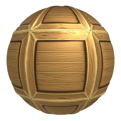 PBR wood style tile texture for Blender 3D with customizable pixel art, surface wear, adjustable brightness, roughness settings, and damage effects.