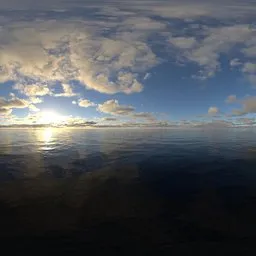 Sunset cloud yellow light