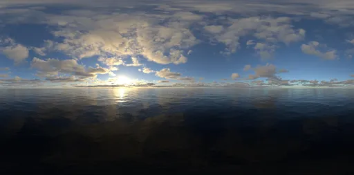 Sunset cloud yellow light