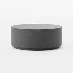 Sleek circular modern furniture piece, ideal for 3D modeling and rendering in Blender.