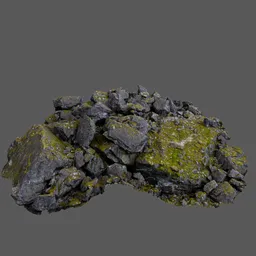 Rocks with Moss Photoscan