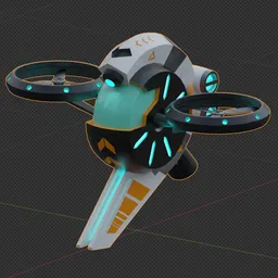 Dron low poly