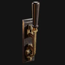 Machined Brass Single Blade Knife Switch