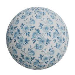 Monochromatic blue roses wallpaper