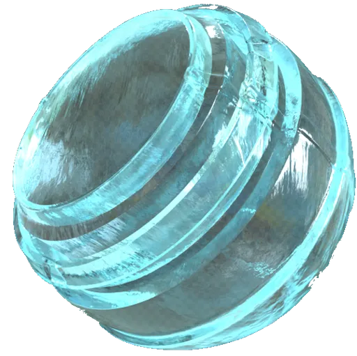 Realistic Blender PBR liquid material with seamless water texture, ideal for 3D modeling and rendering.