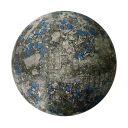 Abandoned swimming pool ground