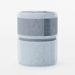 Detailed 3D model of a Plasteel Cylinder with open animation, suitable for industrial scenes in Blender 3D.