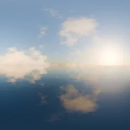 Calm Ocean Sunset Sky