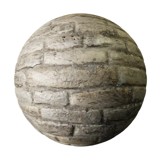 2K PBR stone wall texture with displacement for 3D modeling in Blender, ideal for floor and wall surfaces.