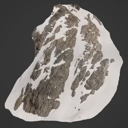 Snow Mountain Rocks Photoscan