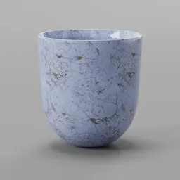 Mid-Century Aqua Ceramic Planter Pot