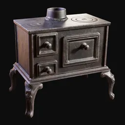 Small 1800s Cast Iron Stove