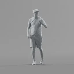 Lowpoly Male Walking