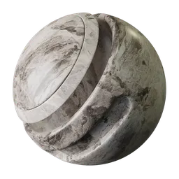 High-quality PBR Grigio Perlatto Marble texture for realistic 3D rendering in Blender and other software.
