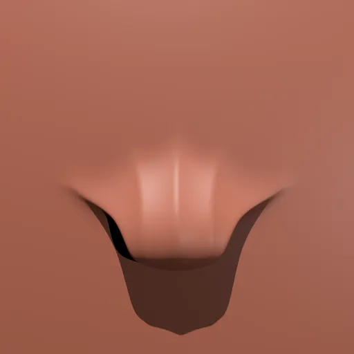 3D geometric sculpting brush creating gill-like indents for Blender modeling, suitable for sci-fi designs.