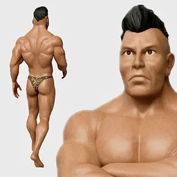Muscular Male Base Character