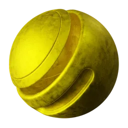 Yellow Anodized Metal