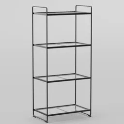 4-tier storage shelf
