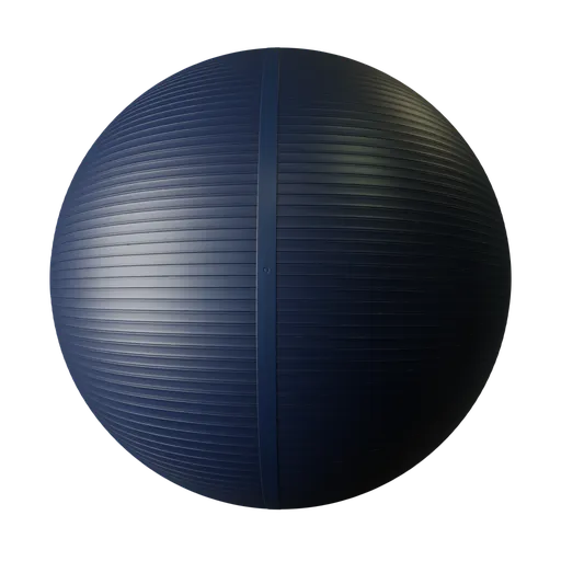 Blue metal blinds