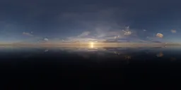 Golden Sunset Cloudy Sky