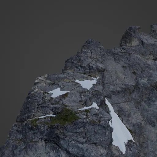Jagged Rock Mountain Peak Photoscan