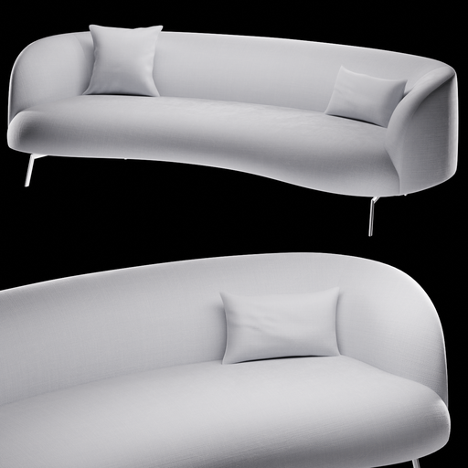 BlenderKit | Download The FREE Zen Sofa Model